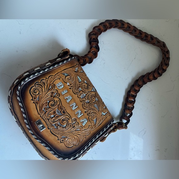 Vintage‎ Miss Tony Lama leather western Diana bag - Picture 14 of 15